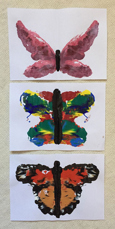 Fingerpaint Butterfly