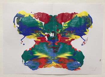 fingerpaint butterfly craft