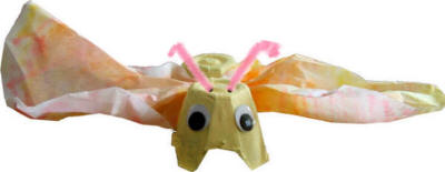 Coffee Filter and Egg Carton Butterfly