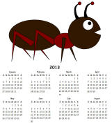 insect calendar  pages