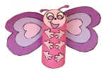 Butterflies and Caterpillars crafts and coloring page