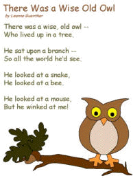 There was a Wise Old Owl
