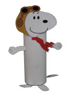Snoopy Toilet Paper Roll Craft
