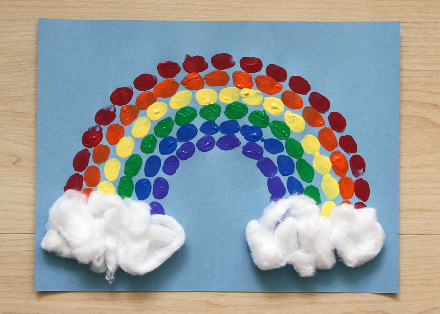 Fingerprint Rainbow Craft