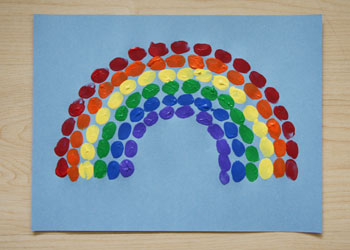 Fingerprint Rainbow Craft
