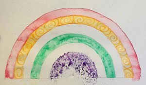 Water Color Rainbow