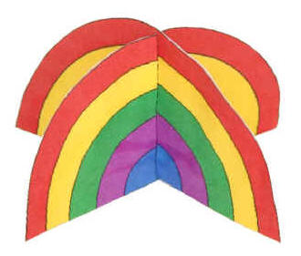 3D Rainbow Paper Craft