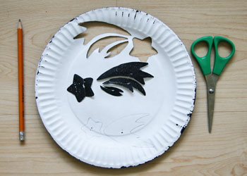 paper plate shooting star craft