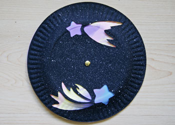 paper plate shooting star craft