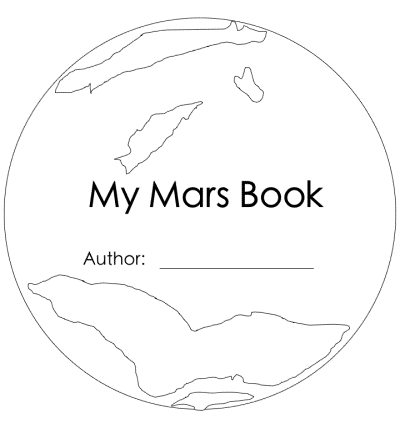 outer space themed word shape books