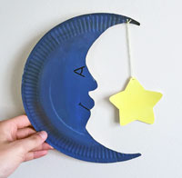 Moon Paper Plate Craft