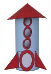 Rocket Toilet Paper Roll Craft