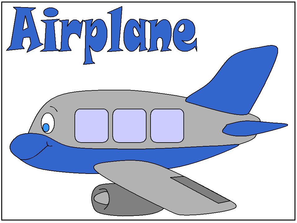 airplane colouring pages