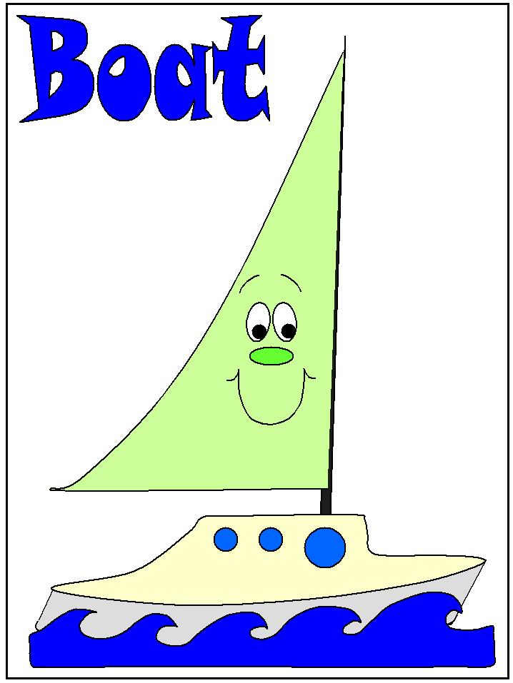 boat colouring pages