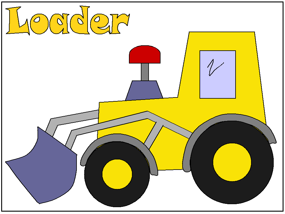 loader colouring pages