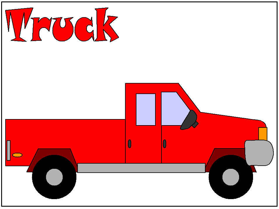 truck colouring pages
