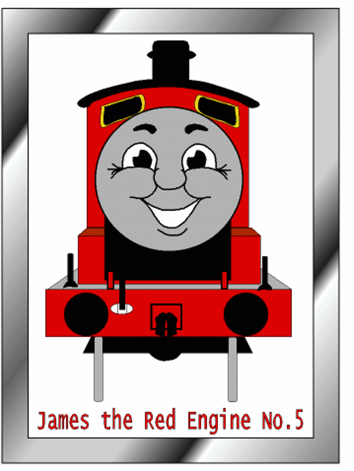james the red engine coloring page