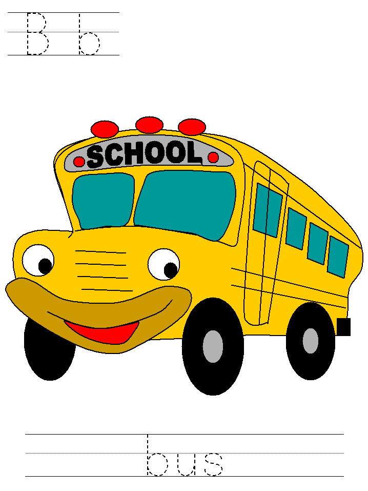 b is for bus tracer pages