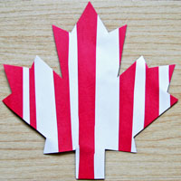 Paper Strip Maple Leaf Craft