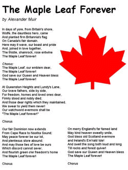 Song:  The Maple Leaf Forever
