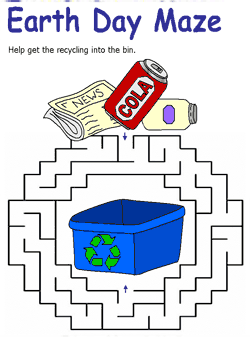 earth day maze