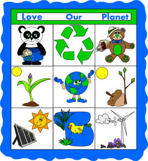 earth day paper quilt