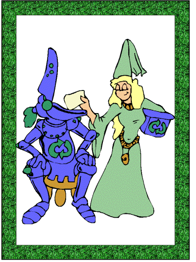 recycling knight coloring page