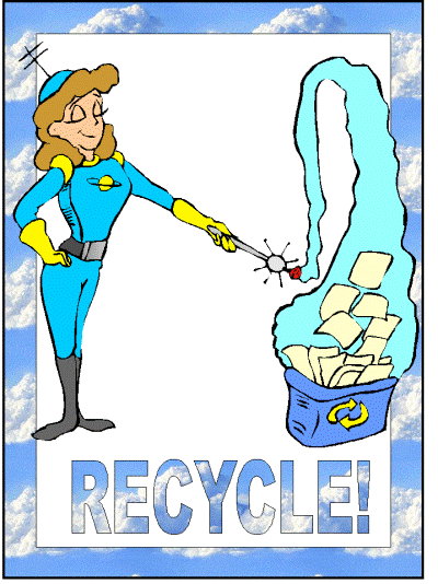 recycle wizard coloring page