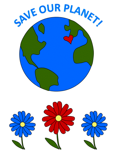 save our planet coloring page