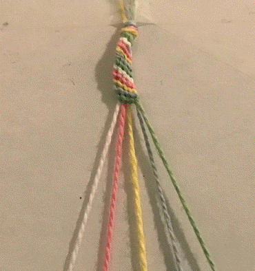 diagonal-style friendship bracelet