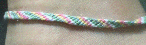 Diagonal-Style Friendship Bracelet