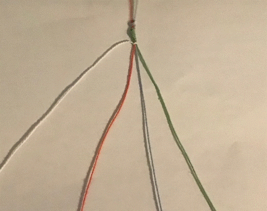 knotted-style friendship bracelet