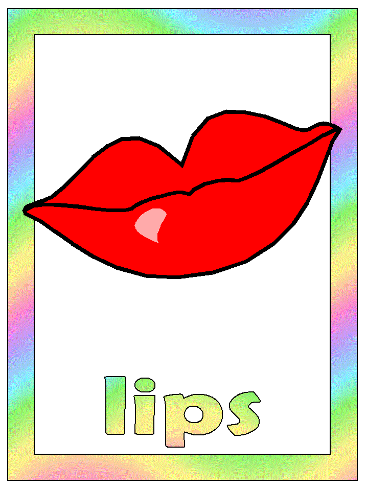 lips coloring page