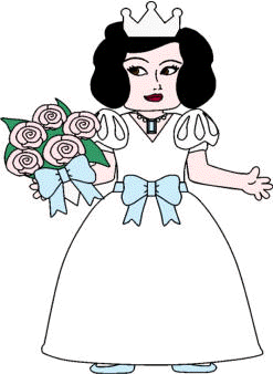 paper doll bride