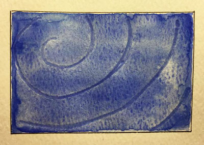 Water Color Technique: Indenting