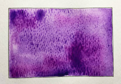Water Color Technique: Salt