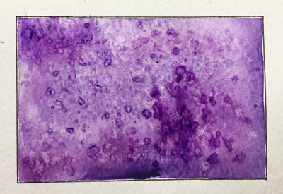 Water Color Technique: Salt