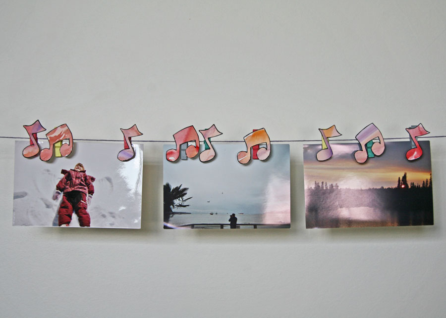 clothespin music notes craft