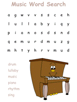 music word search