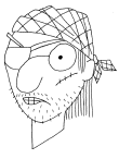 pirate coloring page
