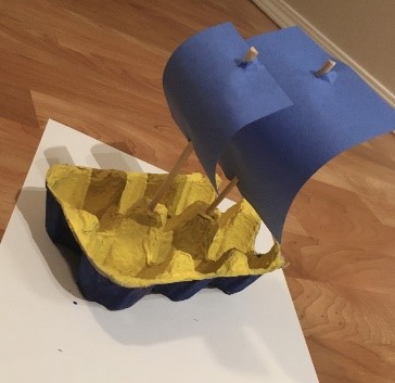 egg carton boat craft