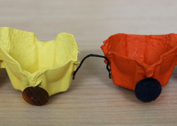 egg carton train