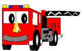 fire truck paper craft