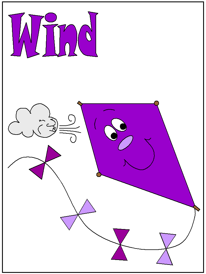 wind colouring pages