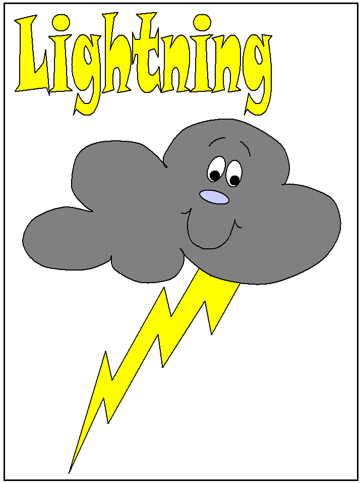 lightning colouring pages