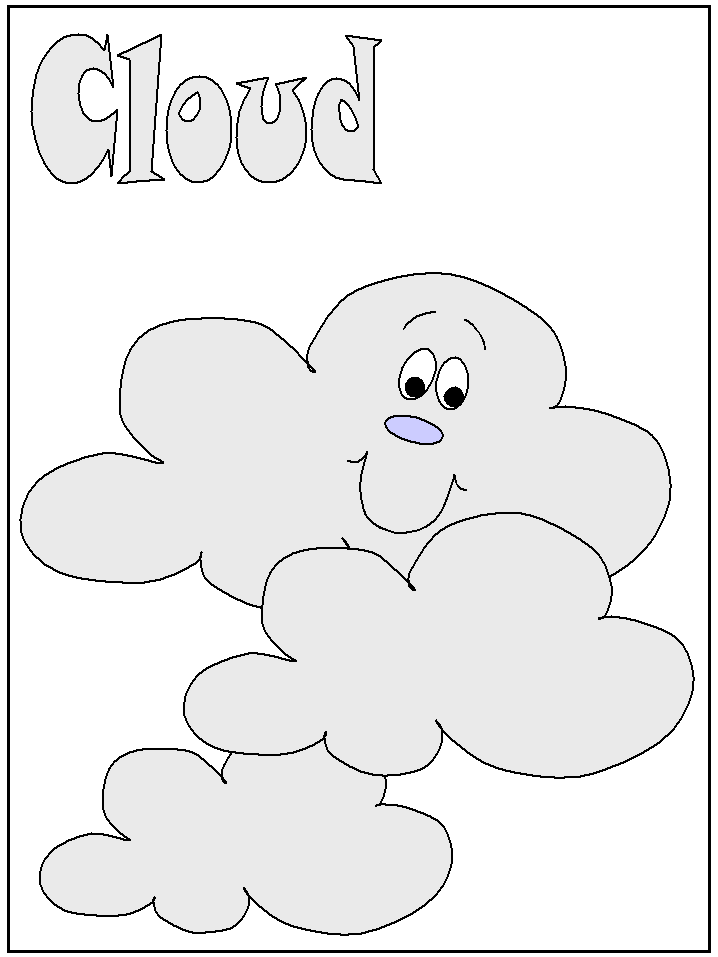 cloud colouring pages