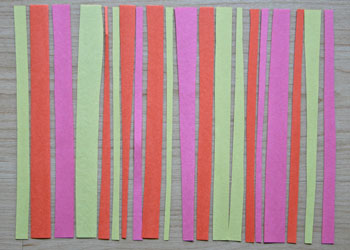 paper strip rain boot craft