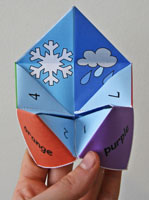 Weather fortune teller craft