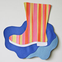 Rain Boot Paper Strip Craft