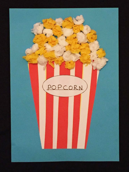 Pattern Practice Popcorn Crafts